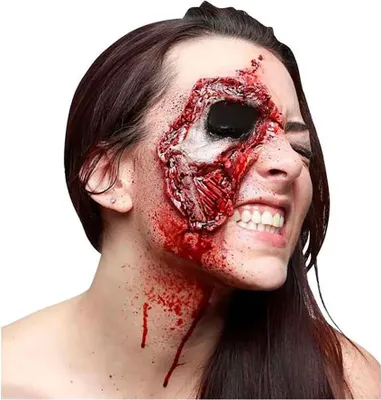 Productafbeelding van Mom Latex Zombie-litteken, verrottingseffect, bruin, one size