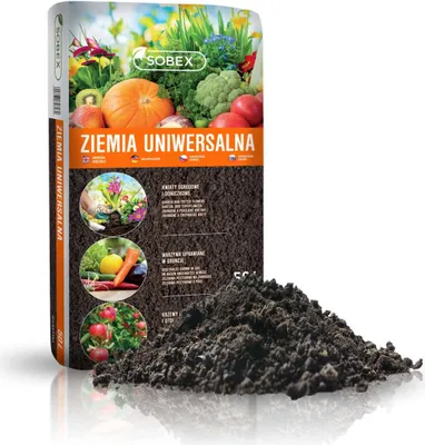 Zdjęcie produktu dla Ziemia ogrodowa uniwersalna 50 L Sobex