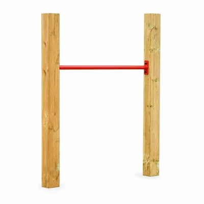 Produktbild von Turnreck Garten 90 cm, höhenverstellbares Kinderreck aus Holz, 100 kg, KI-generiertes Bild