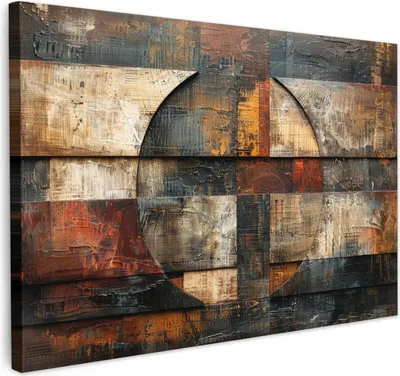 Productafbeelding van Famanu canvasprint, 120x80 cm - Wanddecoratie voor woonkamer en slaapkamer - Moderne, vintage kunst