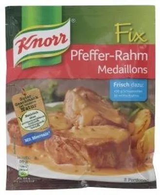 Produktbild von Knorr Fix Pfeffer-Rahm Medaillons (35g)