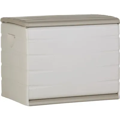 Obrázek produktu pro Úložný box na zahradu, 260 l, uzamykatelný, s kolečky, béžový