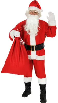 Produktbild von Weihnachtsmannkostüm Kostüm Weihnachtsmann Weihnachten Nikolaus Gr S - XXXXL, Größe:XXXXL