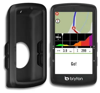 Zdjęcie produktu dla Etui silikonowe dla komputera rowerowego Bryton Rider S810 E/T – czarne, odporne na wstrząsy, chroniące przed kurzem