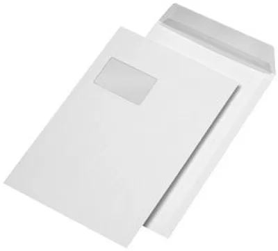 Produktbild von MAILmedia Versandtasche Offset weiß C5 mit Fenster 500 Versandtaschen