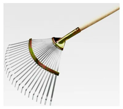 Produktbild von Laubbesen 45 cm mit feststehender Stieldülle