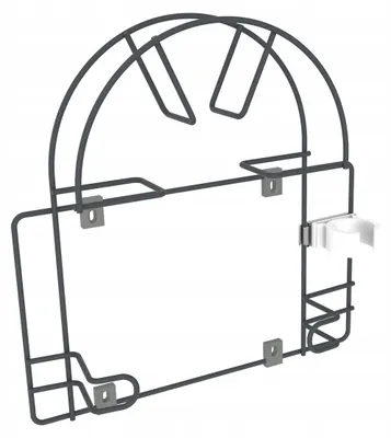 Produktbild von Wiexpol Staubsaugerrohrhalter mit Wandmontage Graphit