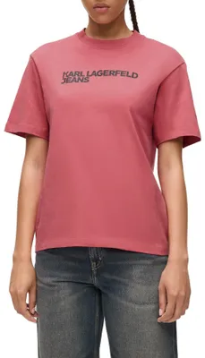 Produktbild von Karl Lagerfeld Jeans Damen Regular Short Sleeve Essential T-Shirt Schieferrose S