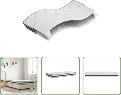 Image de The Living Store Matelas à ressorts Bonnell moyen 100x200 cm