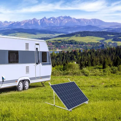 Produktbild von Solarpanelhalterung - Solarpanel-Halterung - Montageset - Montagehalterung - Solarpanel-Stütze - Verstellbar 0-90°