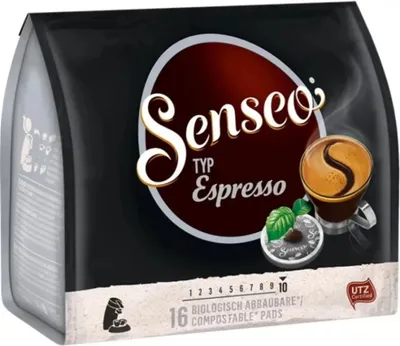 Produktbild von Senseo, Kaffeepads, Espresso 16 er, 111 g UTZ
