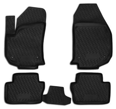 Gummi Fußmatten Set für Opel Zafira B, Bj. 2005-2012, 4-teilig, schwarz