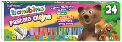 Produktbild von Bambino Ölpastellkreiden 24 Farben Lebendig & Weich