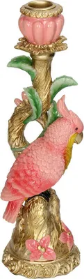 Produktbild von Kerzenhalter - Rosa Papagei ↑ 27,5 cm