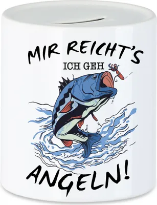 Produktbild von Mir Reichts Ich Geh Angeln Spardose Angler Angeln Fische Angelzubehör Geschenkidee