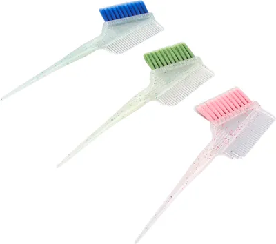 Zdjęcie produktu dla Grzebień do farbowania włosów, dwustronny pędzel do farbowania, pędzel do farbowania włosów, pędzel do farbowania włosów z brokatem, pędzel do rozjaśniania włosów, aplikator pędzla do farbowania włosów