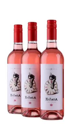 Produktbild von 3 x Rosewein Tempranillo a 0,75L Mañana Rosado 2021 Trocken Navarro López Kastilien-La Mancha