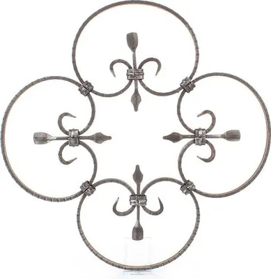 Immagine prodotto di LogistSystem - Ferramenta ornamentale in ferro battuto 380x380 mm - ad esempio come elemento per inferriate - ringhiere - recinzioni - cancelli - rosoni - grate 13.020