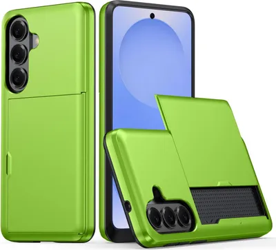 Produktbild von Mobigear Card  Samsung Galaxy S26 Plus Hülle Hardcase Backcover Stoßfest mit Kartenhalter - Grün