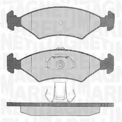 Image de KIT DE PLAQUETTES DE FREIN MAGNETI MARELLI, FREIN À DISQUE AVANT, référence 363916060248
