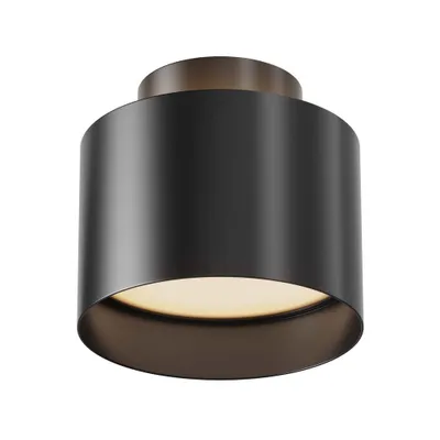 Zdjęcie produktu dla Lampa sufitowa LED, metal, czarny, ciepły biały