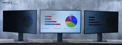 Produktbild von KAPSOLO 2-wege Blickschutzfilter für 51,05cm (20,1") 4:3, 51 cm (20.1"), 4:3, Monitor, 3H, Privatsphäre, 58 g