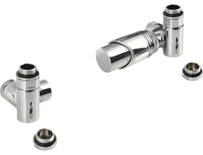 Image de Kit de raccordement thermostatique Sapho, modèle d'angle, 1/2", chromé