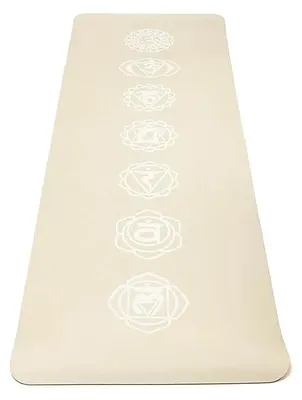 Zdjęcie produktu dla Mata do jogi Yogi & Yogini Premium Tpe Chakra Beige - 950 G