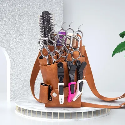 Produktbild von Omgoods – Friseurgürteltasche – Scherenetui mit verstellbarem Band für Friseure und Kosmetiker