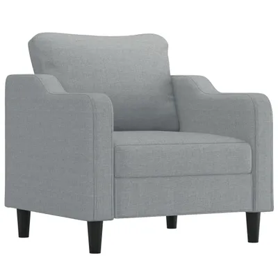 Produktbild von vidaXL Sessel Hellgrau 60 cm Stoff