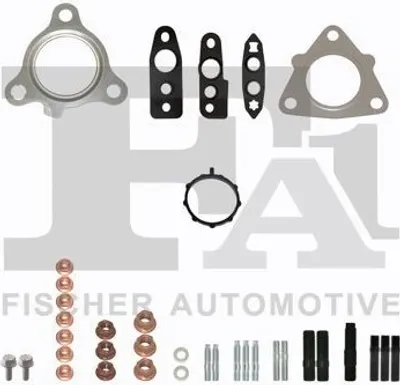 Produktbild von FA1 KT770380 Montagesatz Turbolader für TOYOTA Auris Kombi (E18) AURIS (NZE18, ZRE18) Yaris III Kastenwagen (XP13) Corolla Limousine (E18, ZRE1)