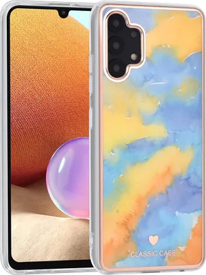 Produktbild von UNIQ Classic Case Samsung Galaxy A32 4G TPU Back Cover - Marble Yellow