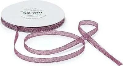 Image de Ruban de brocart pour emballer des cadeaux, décoratif, 6 mm, 32 m, rouge bordeaux