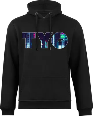 Produktbild von Cotton Prime® Hoodie Skyline Tokio - Weltenbummler Kollektion XXL Schwarz