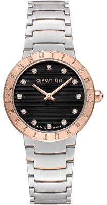 Productafbeelding van Cerruti 1881 dameshorloge, zilver en goud, modelnummer Cerruti-CIWLA0043203