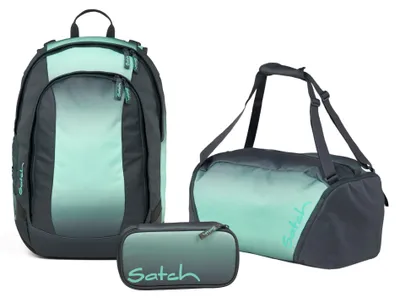 Produktbild von Satch, Schulrucksack-Set AIR Gradient Mint 3-teilig, ab 4./5. Klasse