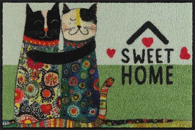 Produktbild von Salonloewe SWEET CATS Fußmatte Wohnmatte 50 x 75 cm
