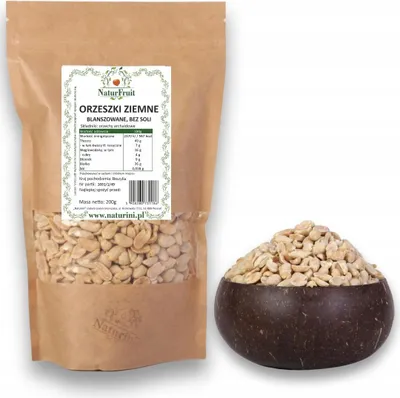 Zdjęcie produktu dla Orzechy ziemne, arachidowe PREMIUM 200g Naturini
