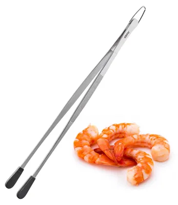 Produktbild von GEFU PINOLA Küchenpinzette mit geriffelten, hitzebeständigen Silikonenden