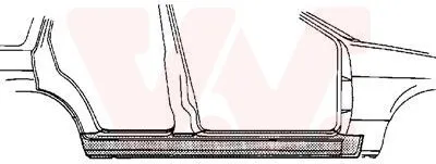 Produktbild von VAN WEZEL 0640104 Schweller Reparaturblech Einstiegblech Rechts für BMW 3 Limousine (E36) 3 Touring (E36)