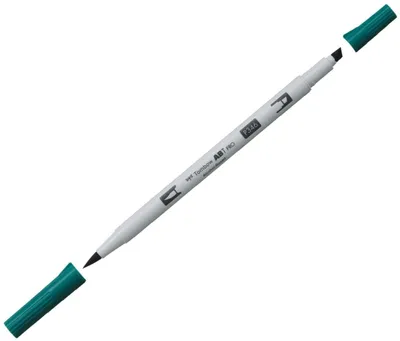 Produktbild von Dual-Fasermaler ABT Pro Keilspitze/Pinselspitze Alkoholbasis sea green Packung mit 3 Stück