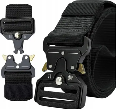 Produktbild von Gürtel - Tactical Belt - für Männer - Militärgürtel - Militär - für Hosen - robust - Schwarz