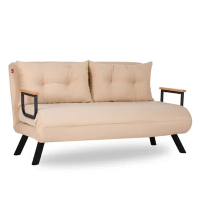 Produktbild von Hanah Home, Sando- FTN1275, Sahne, Schlafsofas, Rahmen: 100% Metall