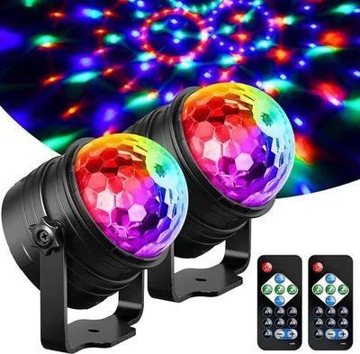 Image de Boule disco noire avec télécommande