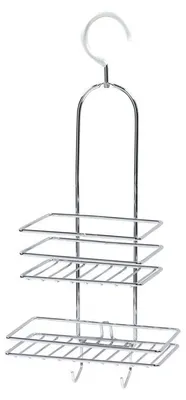 Produktbild von Duschablage - silber - aufhangbar - 25 x 10 x 40 cm