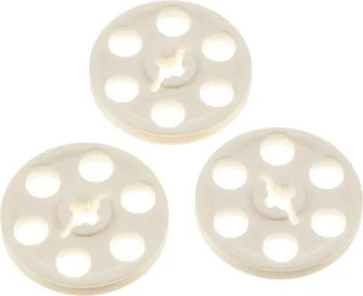 Image de 3x Lego Technic poulie 3x3 blanche roue 2786 49750 65668 4185