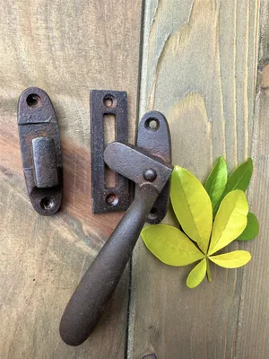 Produktbild von Fenstergriff, Verriegelung - Fenster Verschluss, Riegel wie antik - rechts