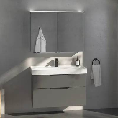 Obrázek produktu pro Umývadlová sestava Villeroy & Boch Taro se skříňkou a LED zrcadlovou skříňkou, šířka 100 cm