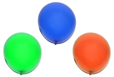 Produktbild von Aufblasbarer Ballon 26 cm – Set mit 10 Stück, metallisch