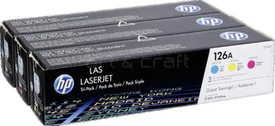 Image de HP Toner Multi Pack CF 341 A C/M/Y No. 126 A